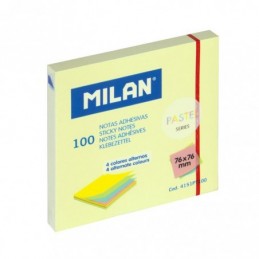 BLOC 100 NOTAS 76x76 COL. PASTEL SURTIDOS
