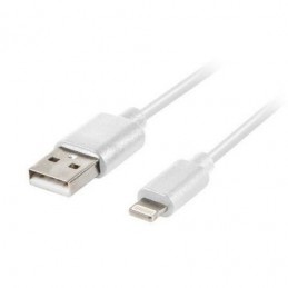 CABLE USB LIGHTNING LANBERG CA-USLM-10CU-0018-WH -