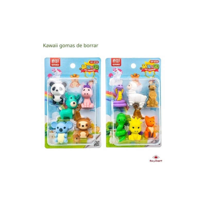 SET GOMAS FAUNA MUNDIAL SURTIDAS