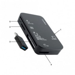 COOLBOX LECTOR DE TARJETAS USB-A DNIE SD MS M2