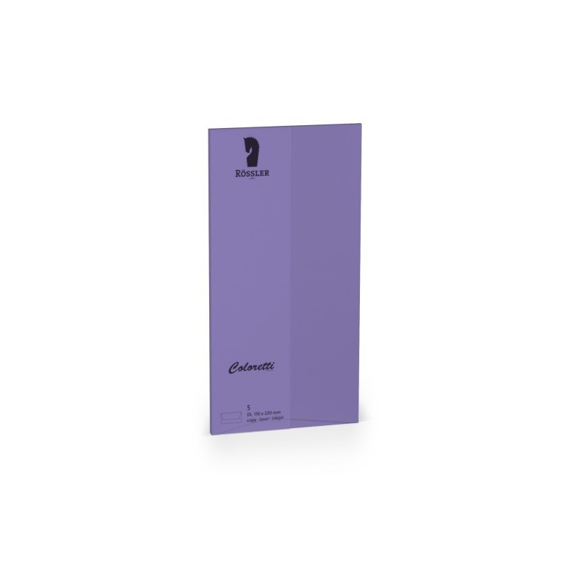 SOBRE ROSSLER COLORETTI AMERICANO LILA 110x220mm