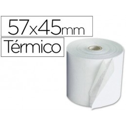 ROLLO DE PAPEL TERMICO 57x45x12mm 10UDS