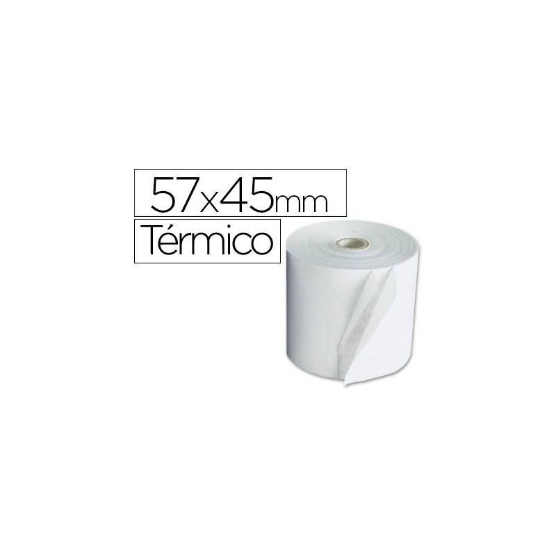 ROLLO DE PAPEL TERMICO 57x45x12mm 10UDS