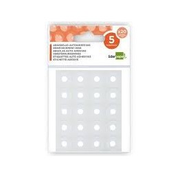ARANDELAS AUTOADHESIVAS BLANCAS LIDERPAPEL 5 HOJAS
