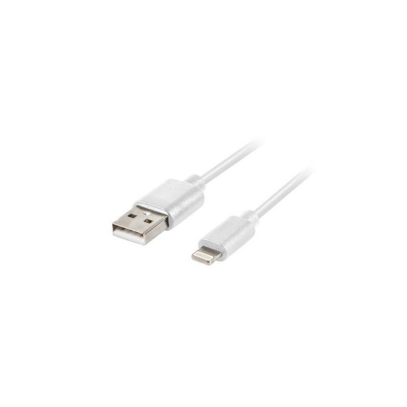 CABLE USB LIGHTNING LANBERG CA-USLM-10CU-0018-WH -
