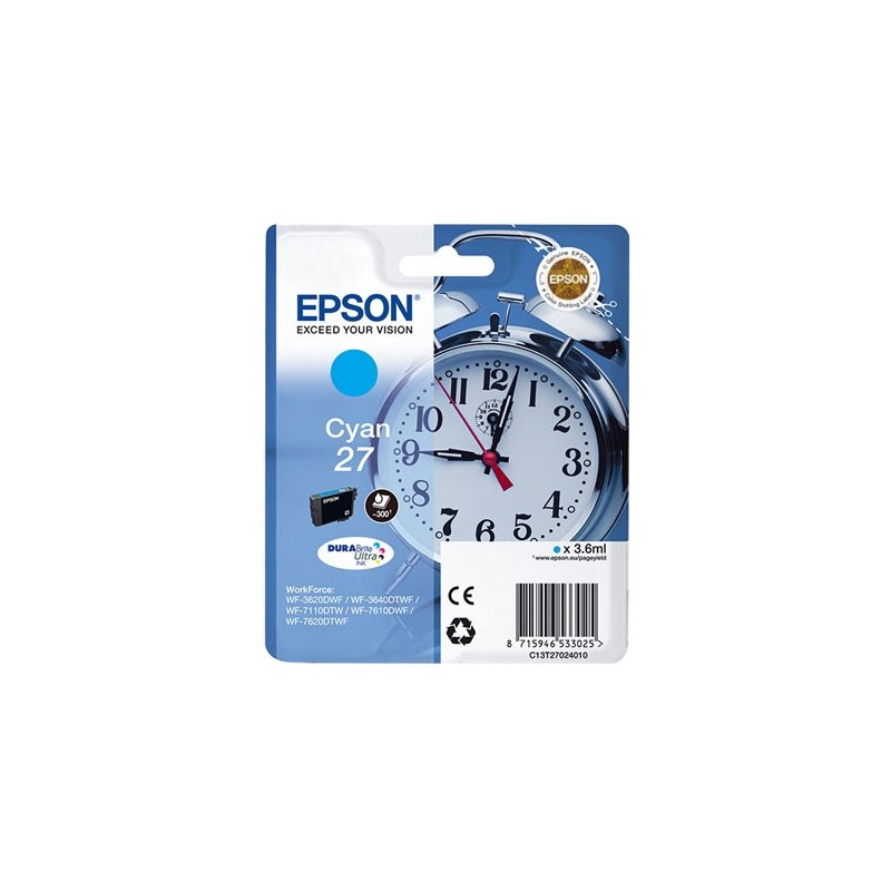 EPSON CARTUCHO ORIGINAL T2702 CIAN
