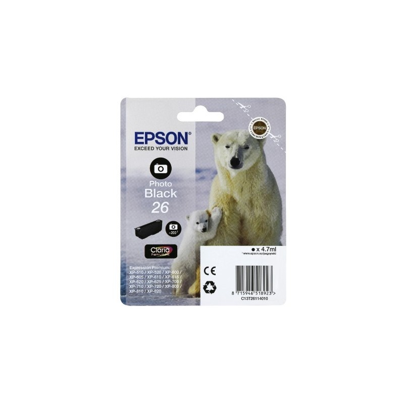 EPSON CARTUCHO ORIGINAL T2611 NEGRO