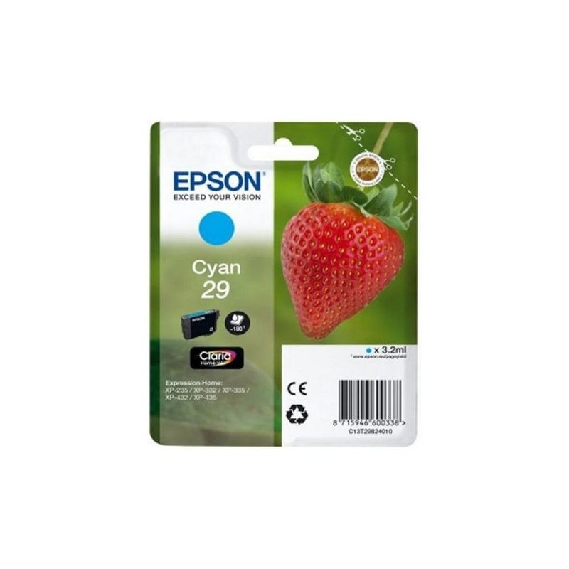 EPSON CARTUCHO ORIGINAL T2982 CYAN