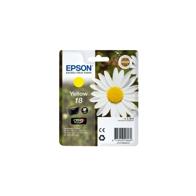 CARTUCHO EPSON ORIGINAL T1804 YELLOW 3.3ml