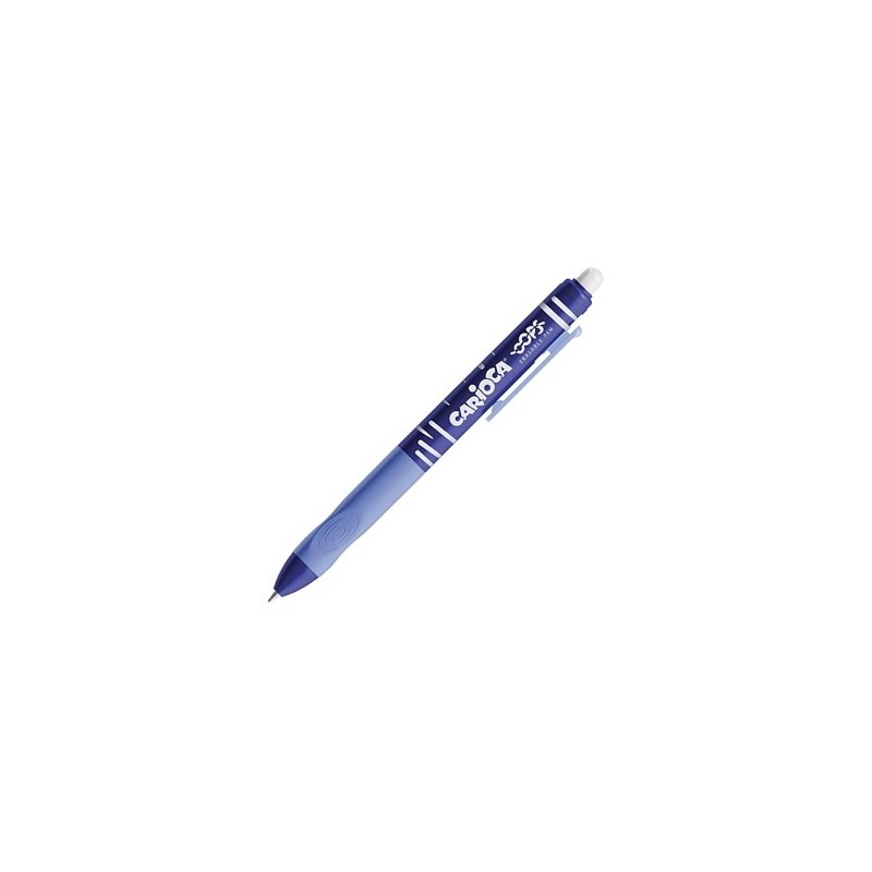 BOLIGRAFO CARIOCA OOPS AZUL RETRACTIL BORRABLE
