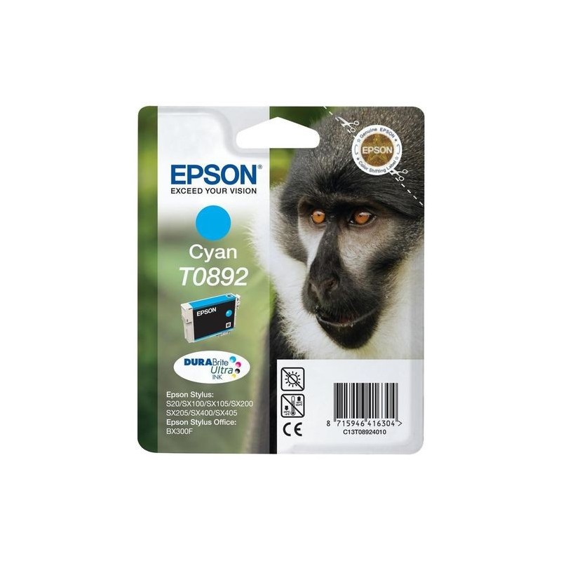 CARTUCHO EPSON ORIGINAL T0892 CYAN