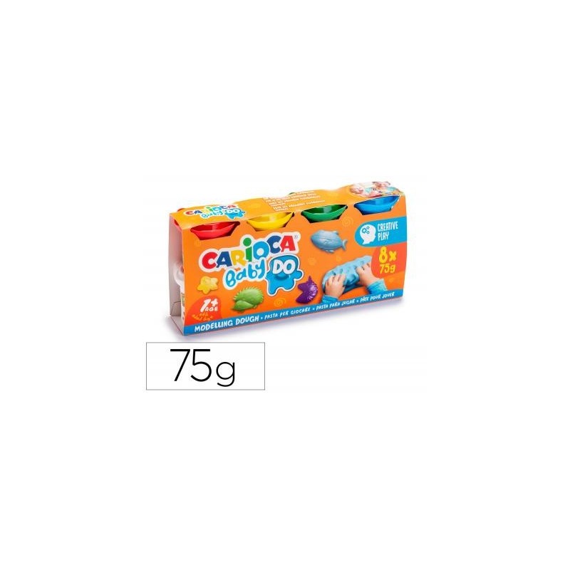 PASTA MODELAR CARIOCA BABY DOUGH 8COL 75GR