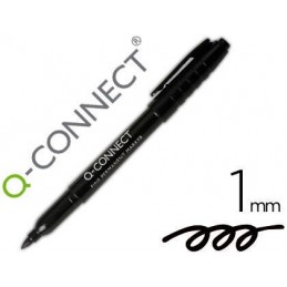 ROTULADOR Q-CONNECT PUNTA FIBRA NEGRO 1MM