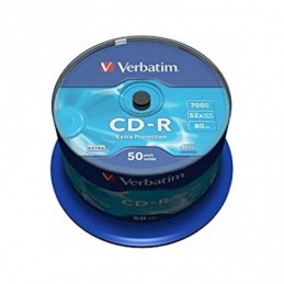 CD-R 52x 700MB VERBATIM EXTRA TARRINA 50UDS