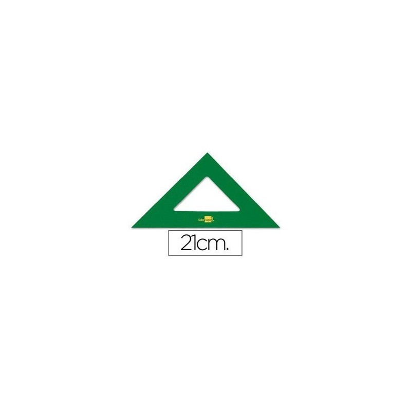 ESCUADRA LIDERPAPEL 21CM ACRILICO VERDE