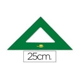 ESCUADRA LIDERPAPEL 25CM ACRILICO VERDE