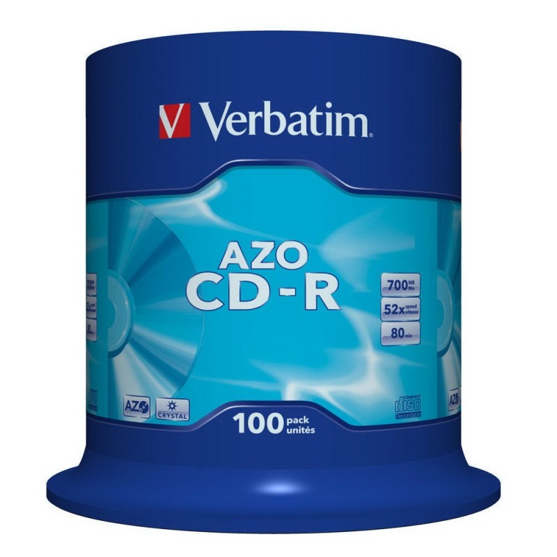 CD-R 700MB VERBATIM EXTRA TARRINA 100UDS