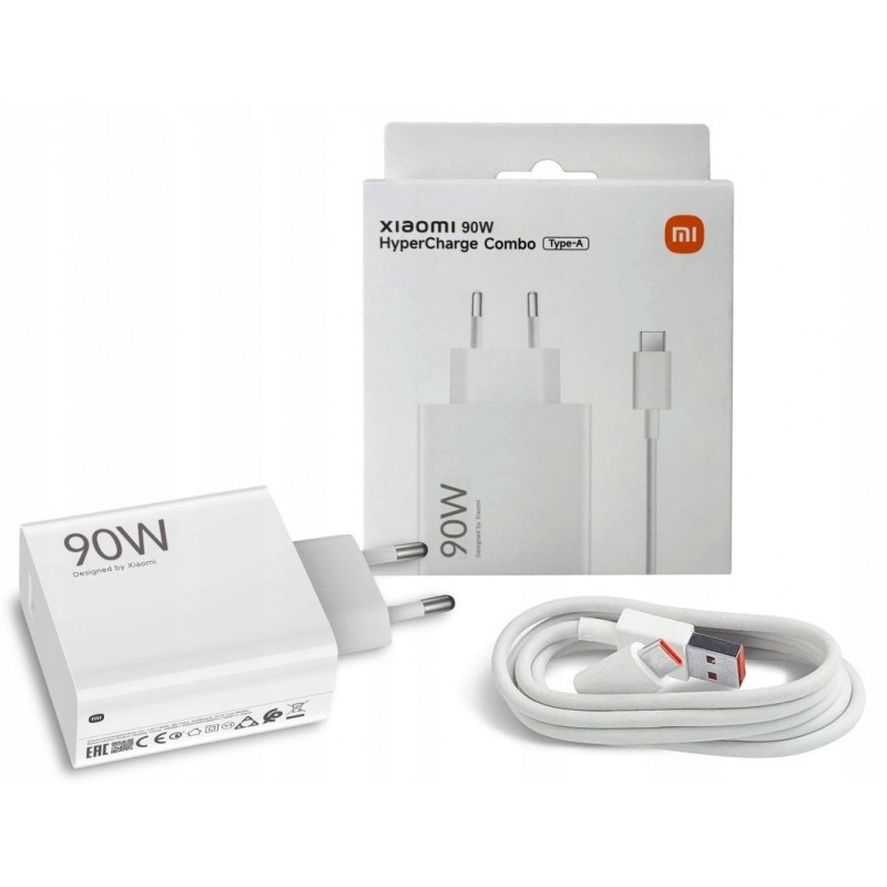 CARGADOR XIAOMI 90W HYPERCHARGE TYPE A Y 1 USB