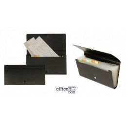 CLASIFICADOR CHEQUERA 12 DIV 120x260MM NEGRO