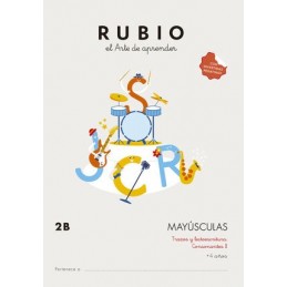 CUADERNO MAYUSCULAS 2A RUBIO +4AÑOS