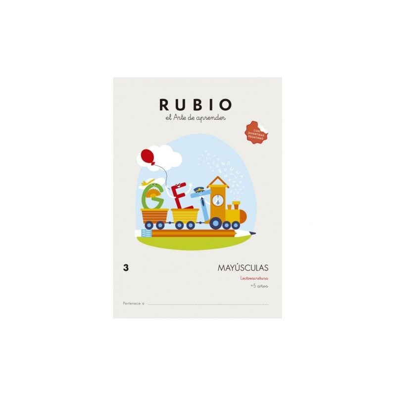 CUADERNO MAYUSCULAS 3 RUBIO +5AÑOS