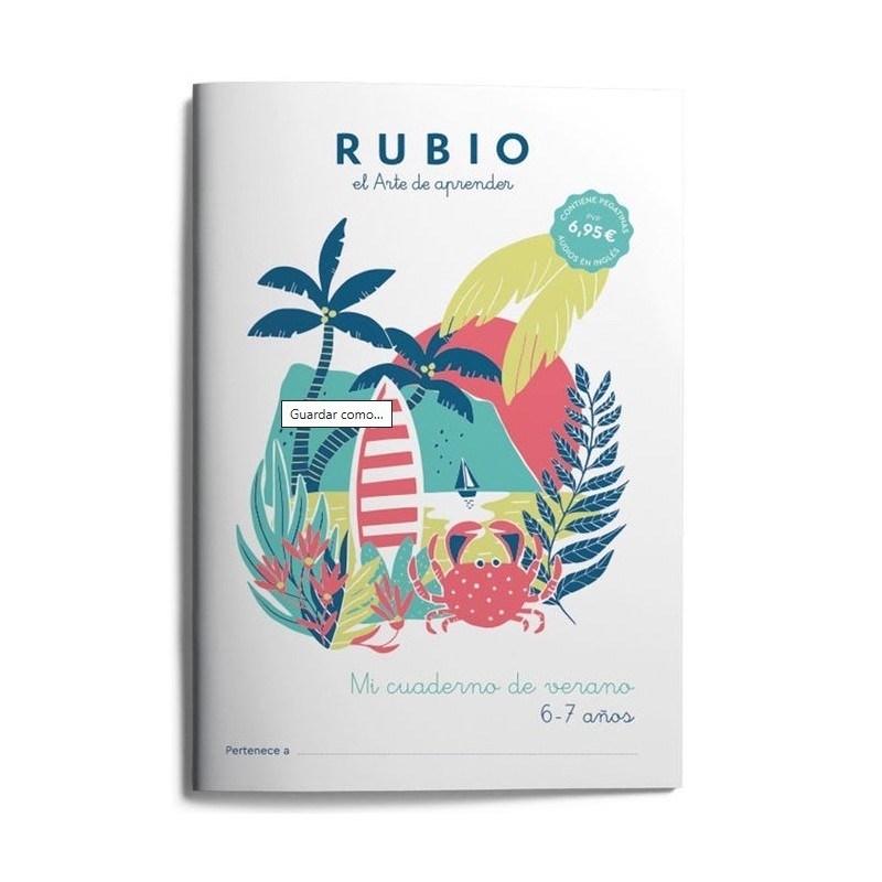 MI CUADERNO DE VERANO RUBIO 6-7 AÑOS