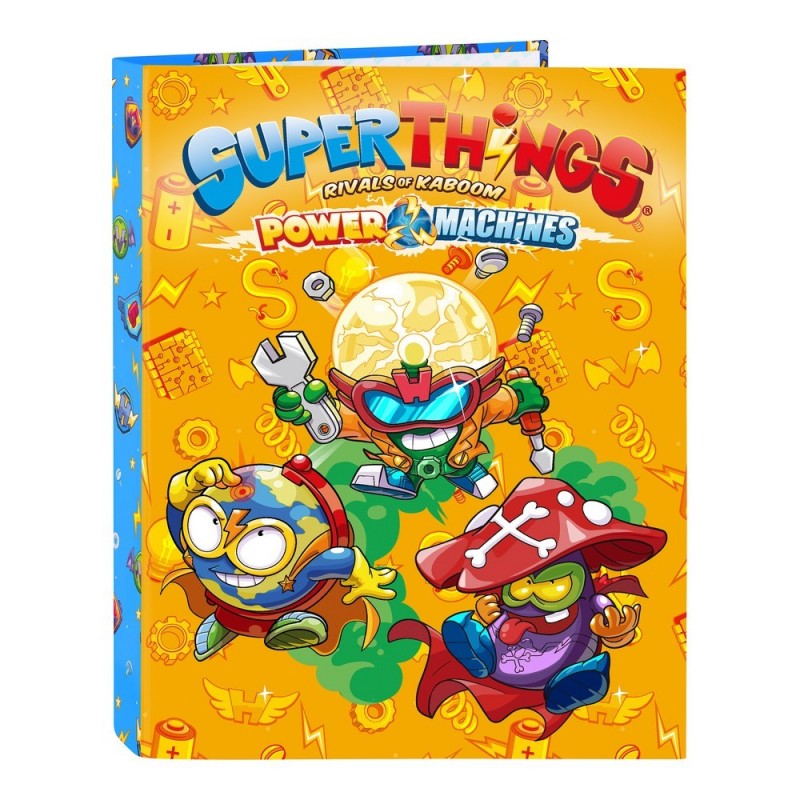 CARPETA CARTON FOLIO 4 ANILLAS MIXTAS SUPERTHINGS