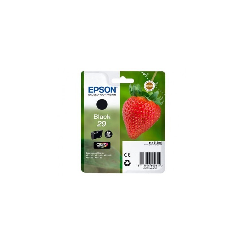 CARTUCHO EPSON T29 NEGRO XP-235 XP-332