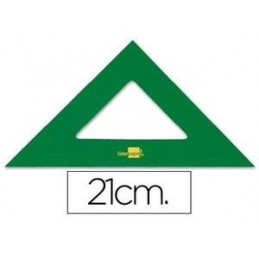 ESCUADRA LIDERPAPEL 21CM ACRILICO VERDE