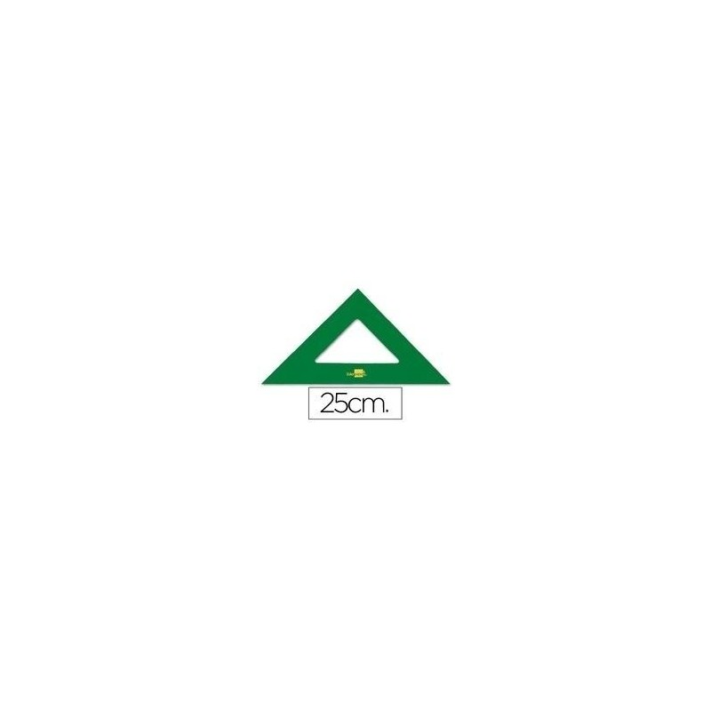 ESCUADRA LIDERPAPEL 25CM ACRILICO VERDE