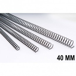 ESPIRAL METALICA 5.1 40MM NEGRO C/30 360 HOJAS