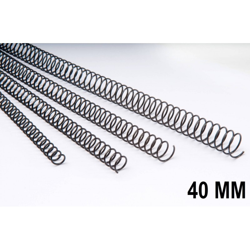 ESPIRAL METALICA 5.1 40MM NEGRO C/30 360 HOJAS