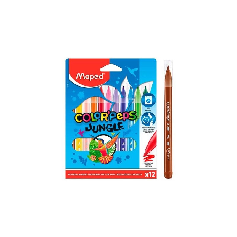 ROTULADORES JUNGLE 2.0 x12 UDS ESTUCHE CARTON