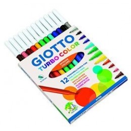ROT/COLORES GIOTTO TURBO COLOR 12 UDS LAVABLES