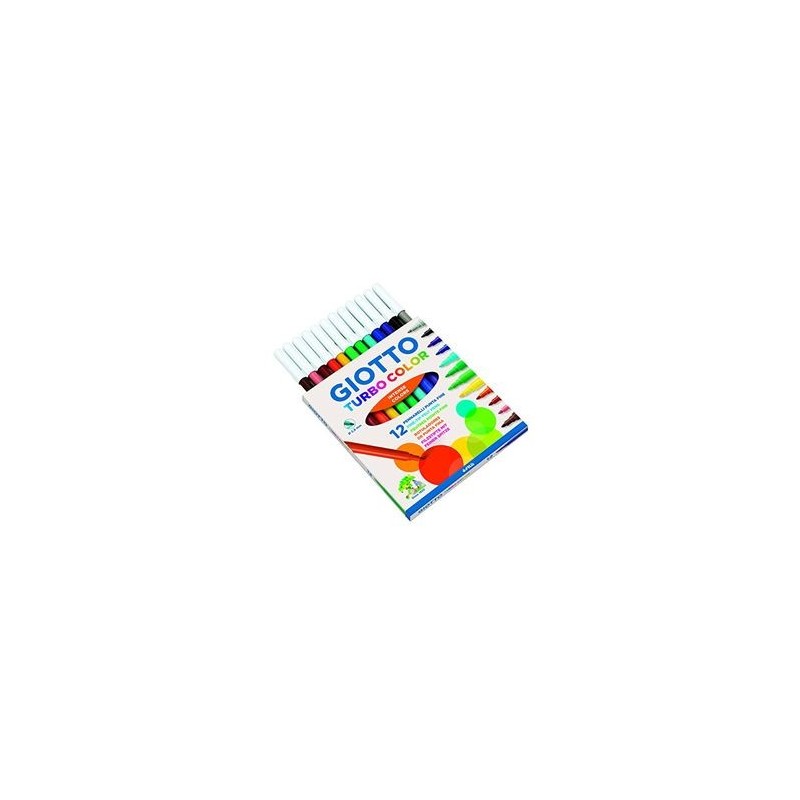 ROT/COLORES GIOTTO TURBO COLOR 12 UDS LAVABLES