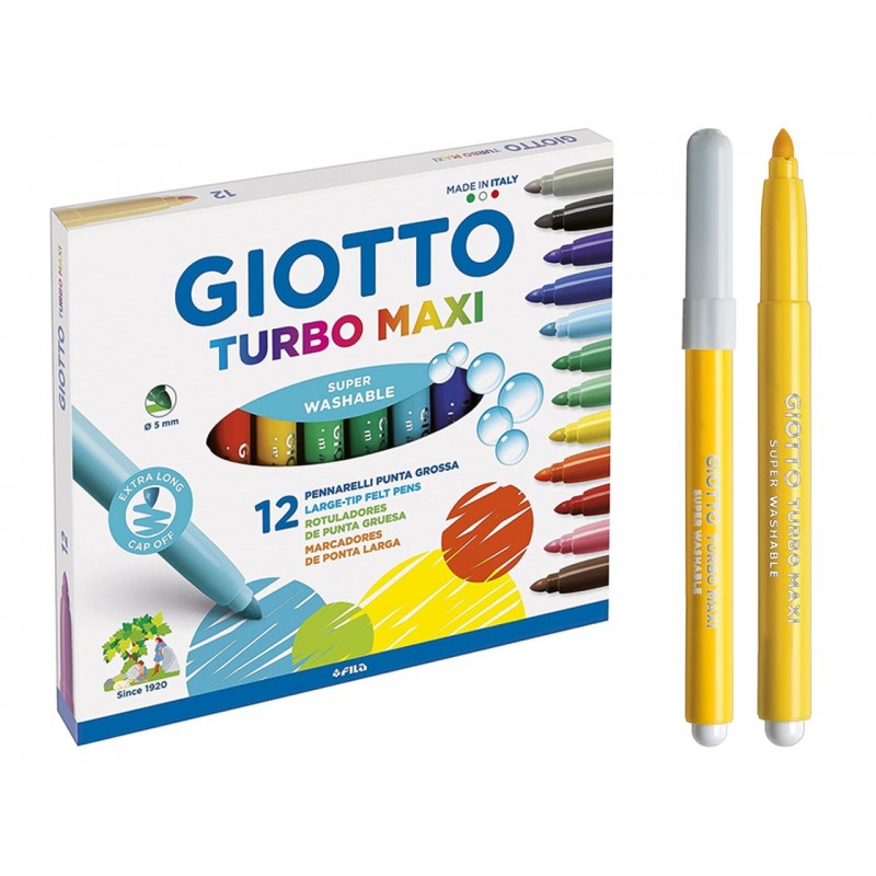 ROT/COLORES GIOTTO TURBOMAXI 12 uds.