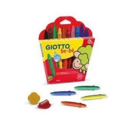 CERAS GIOTTO BEBE ESTUCH 10UD+SACAPUNTAS