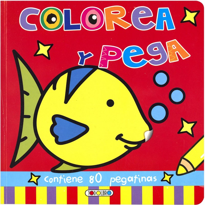 COLOREA Y PEGA AZUL DIBUJO GRANDE