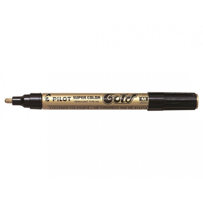ROTULADOR PILOT SUPERCOLOR ORO MEDIO PERMANENTE