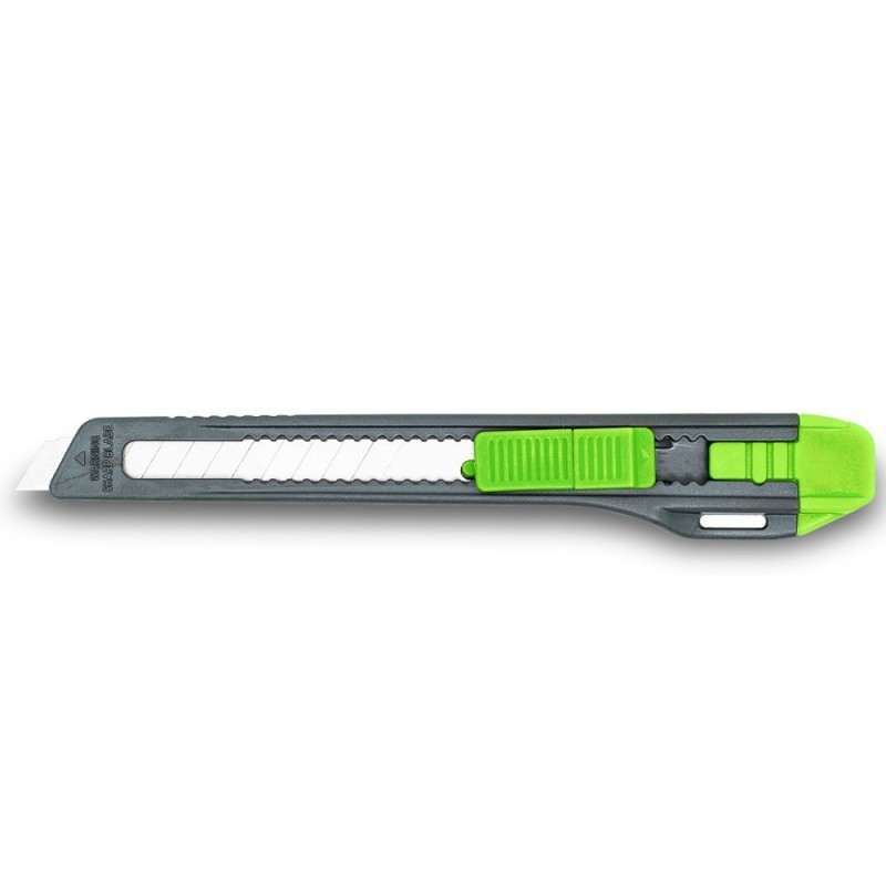 CUTTER Q-CONNECT PLASTICO ESTRECHO 9MM