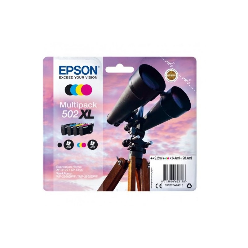 EPSON 502XL NEGRO CARTUCHO DE TINTA