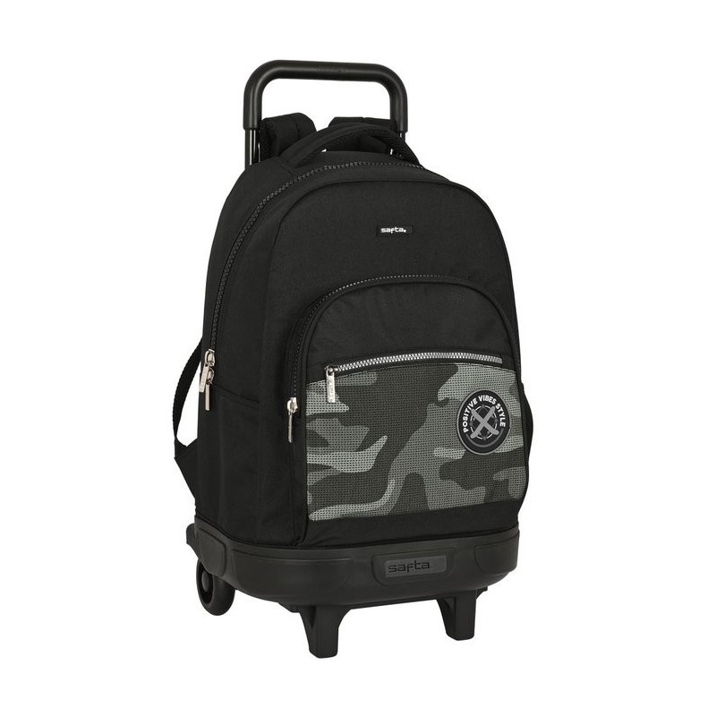 MOCHILA GDE. C/RUEDAS COMPACT EXTRAIBLE SAFTA