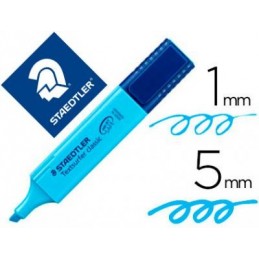 ROTULADOR FLUOR STAEDTLER AZUL