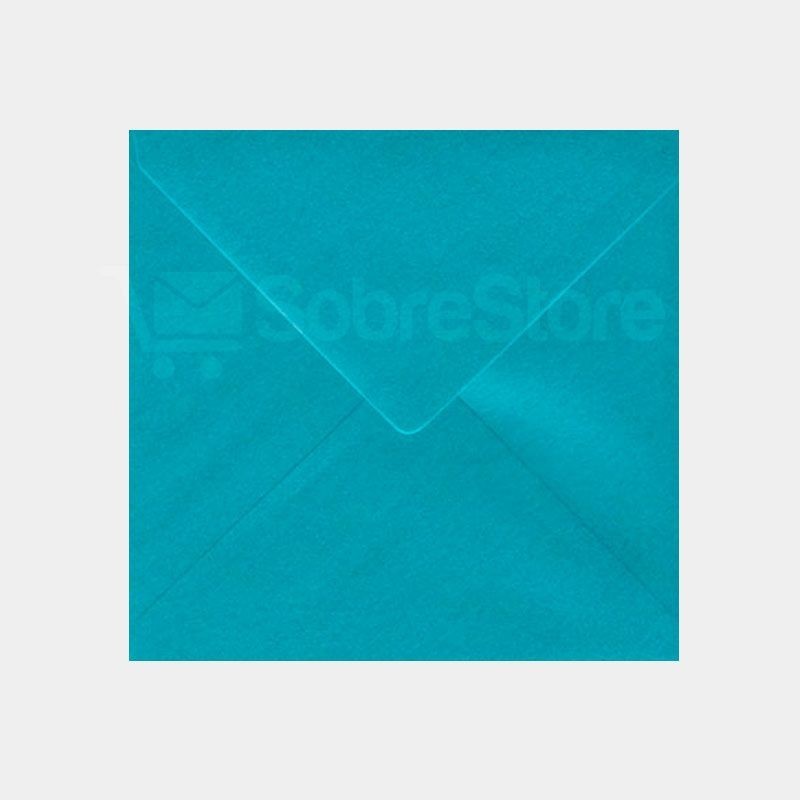 SOBRE 17x17 80GR AZUL TURQUESA