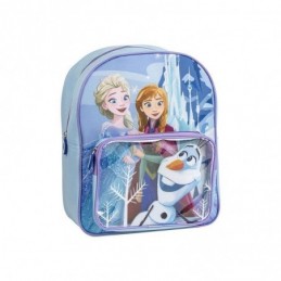 MOCHILA INFANTIL FROZEN CON BOLSILLO TRANSPARENTE