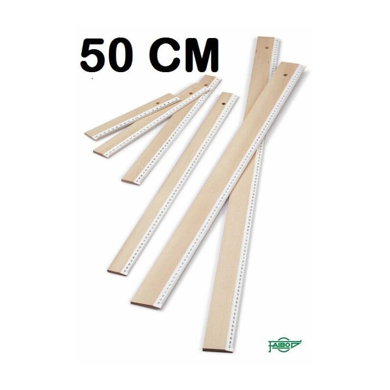 REGLA FAIBO 50CM MADERA 51
