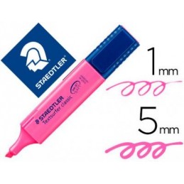 ROTULADOR FLUOR STAEDTLER ROSA