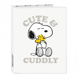 CARPETA CARTON FOLIO 4 ANILLAS MIXTAS SNOOPY FRIEN
