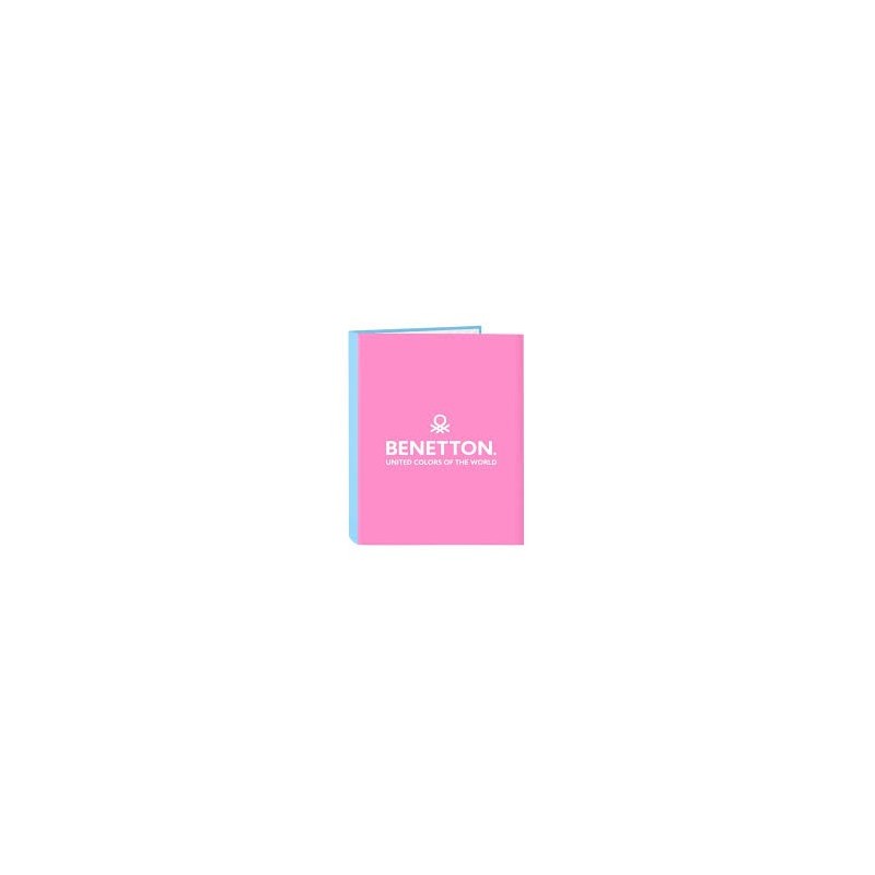 CARPETA FOLIO 4 ANILLAS MIXTAS BENETTON ROSA