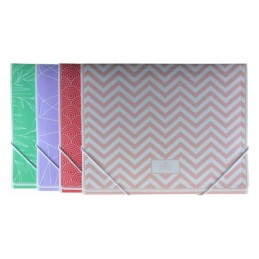 CARPETA GOMAS A4+ SURTIDO NORTH GLACE